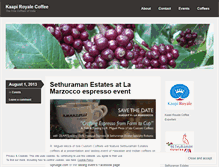 Tablet Screenshot of kaapiroyalecoffee.com